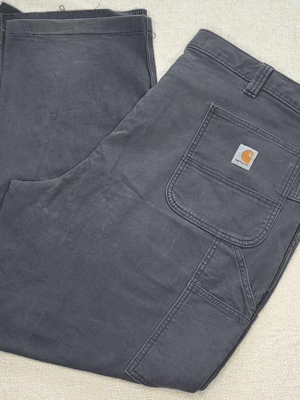 Carhartt BN4495-M Rugged Flex Loose Fit Canvas Work Pants Mens 42x30 Gray